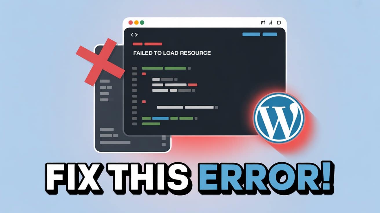 How to fix WordPress “Failed to load resource” Error